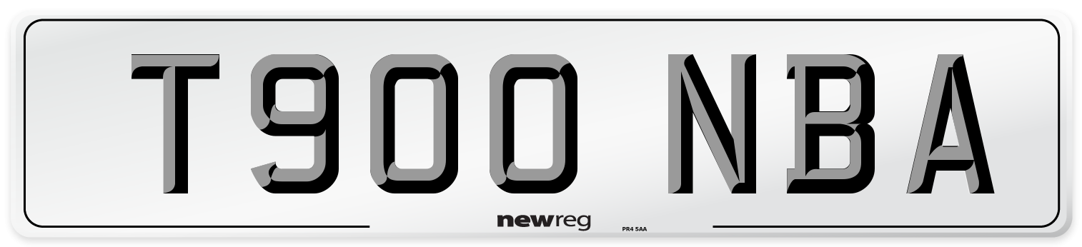 T900 NBA Number Plate from New Reg